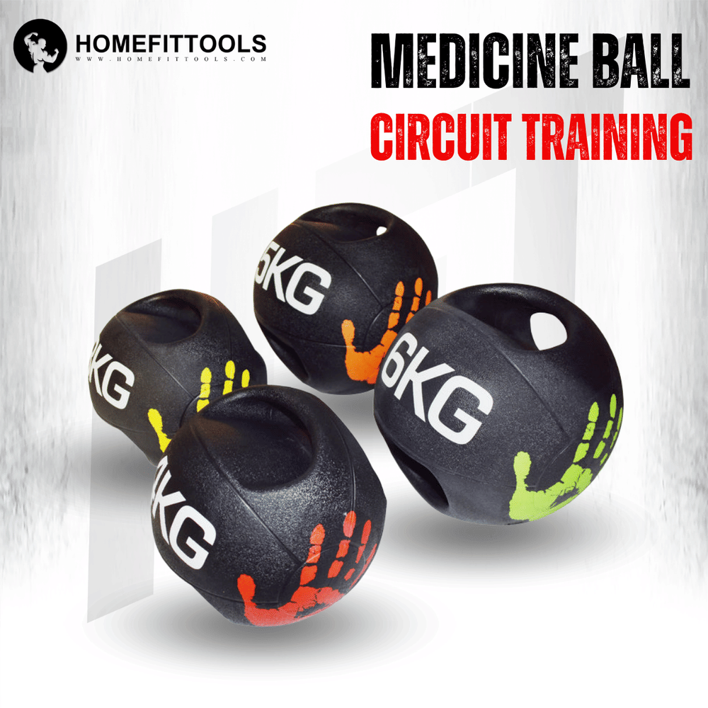 ลูกบอลน้ำหนัก HOMEFITTOOLS DUAL GRIP 8 KG